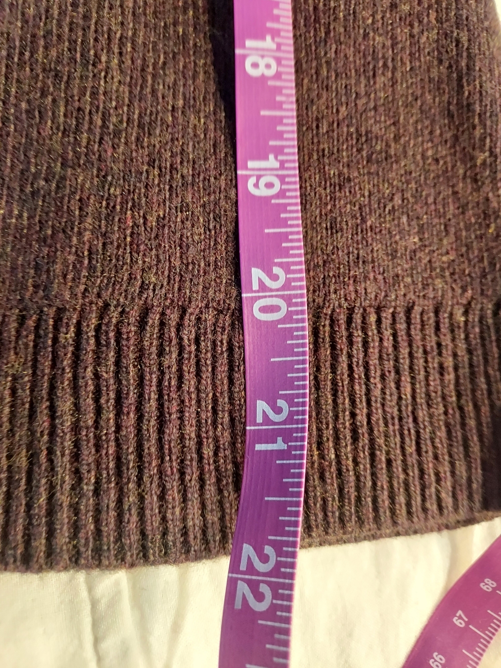 GAP Dark Brown V-Neck Button Cardigan, Wide Sleeves, S - Picture 9 of 10